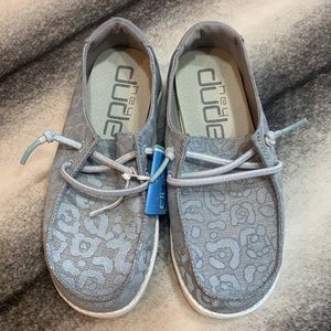 Hey Dude Wendy Youth Cat Eye Print Grey 